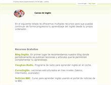 Tablet Screenshot of cursos.alphaingles.com